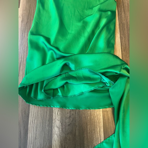 VICI Tyche Satin Slip Dress With Side Tail SZ Small - Picture 6 of 12